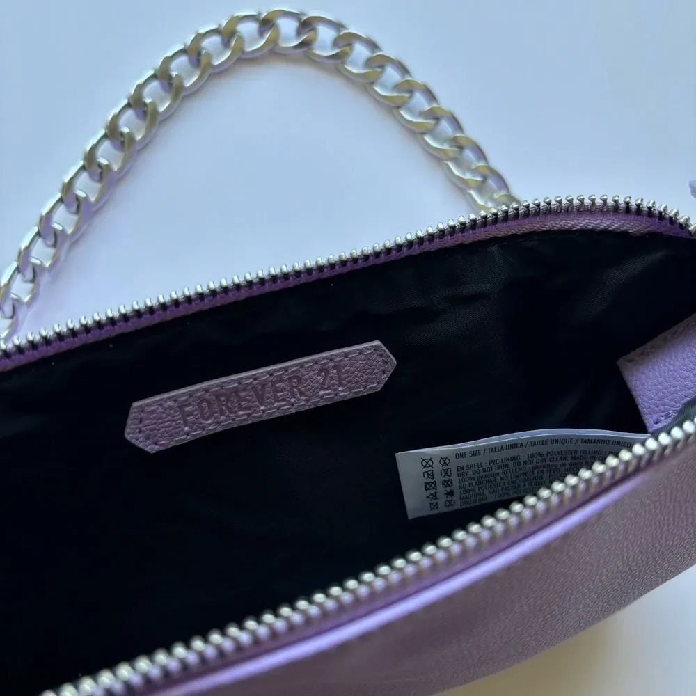 Forever 21 Y2K Purple / Lavender Faux Leather Purse